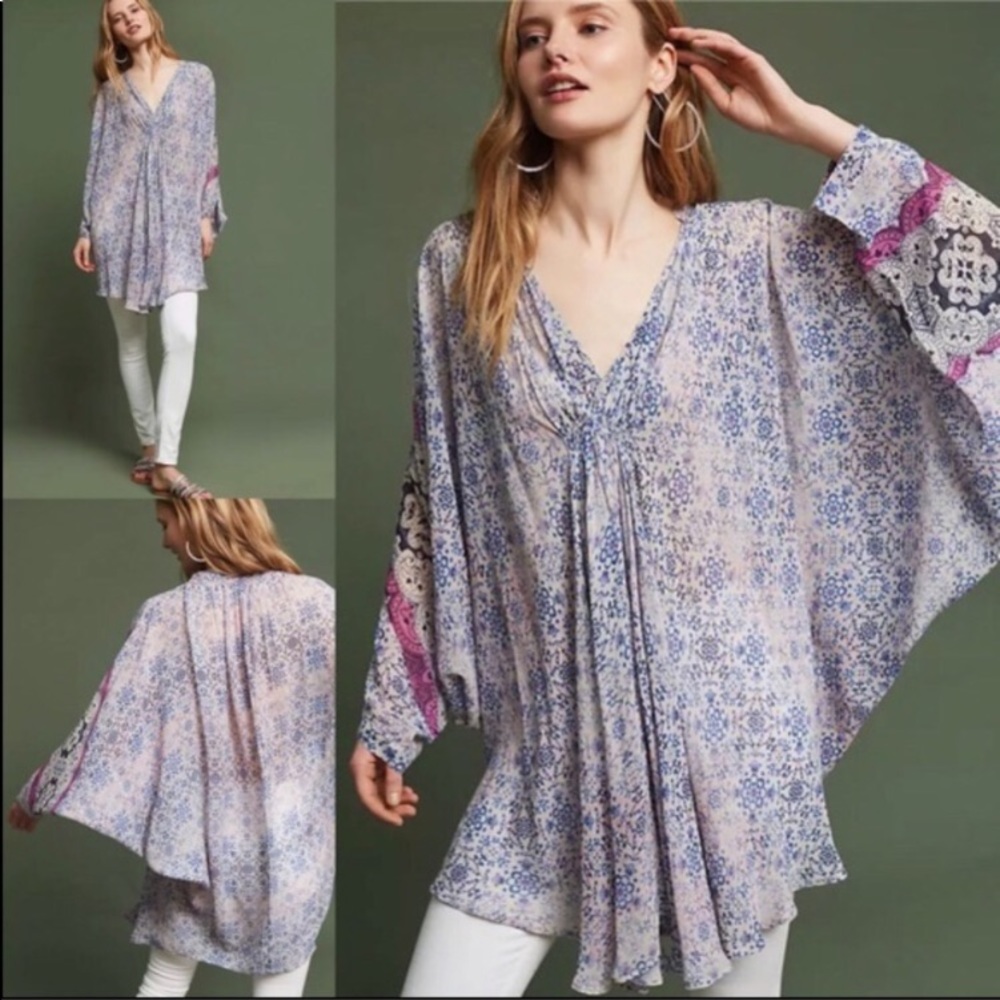 Floreat Georgette poncho